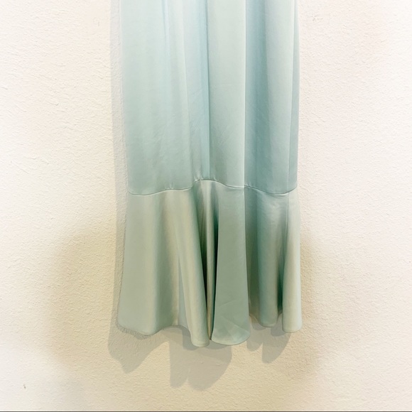 NWT Jonathan Simkhai Seafoam Mia Satin Midi Dress - Picture 8 of 11